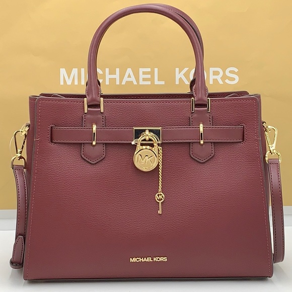 Michael Kors Hamilton Meidum Satchel Shoulder Crossbody - Picture 13 of 16